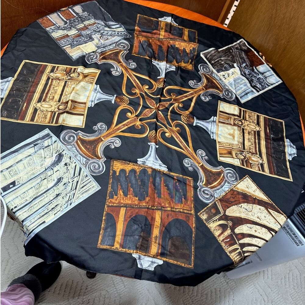 Vintage Charter Club Silk Scarf - 34" Square